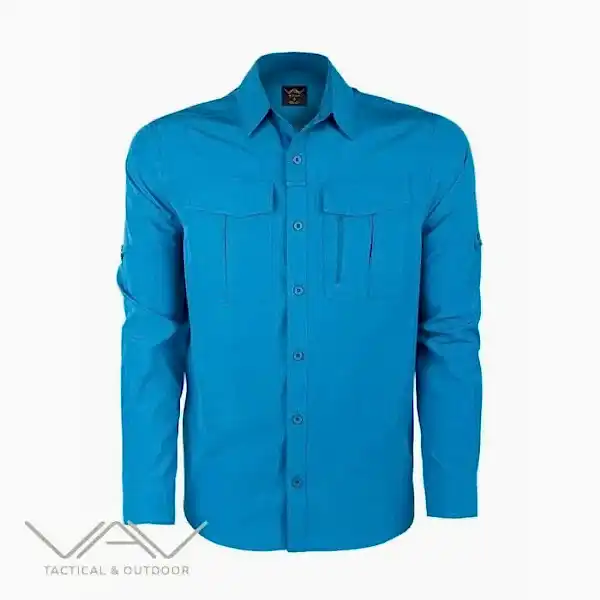 VAV Uzun Kol Gömlek Tacflex-02 Mavi XXXL