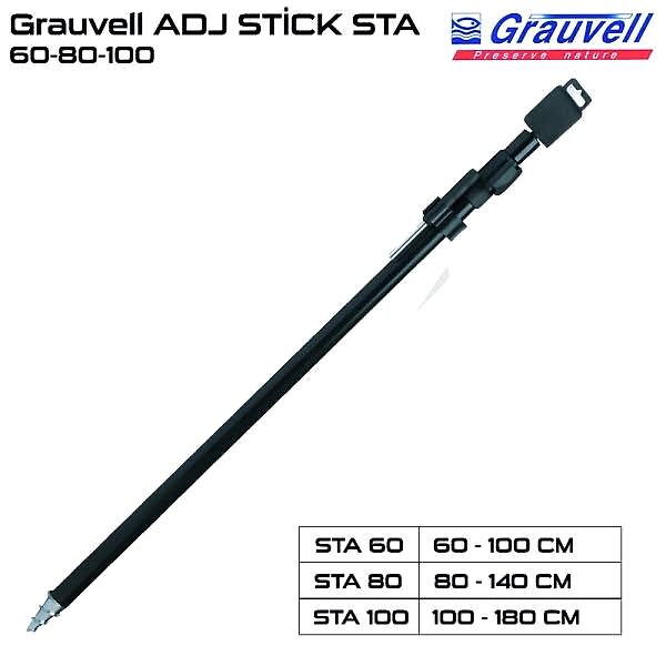 Grauvell ADJ STİCK STA 60-80-100 cm Alüminyum Kamış Ayak