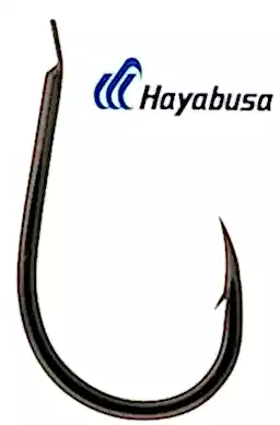 Hayabusa HCHN 122 Kısa Pala Dövme Olta İğnesi 15'li Paket Black Nikel