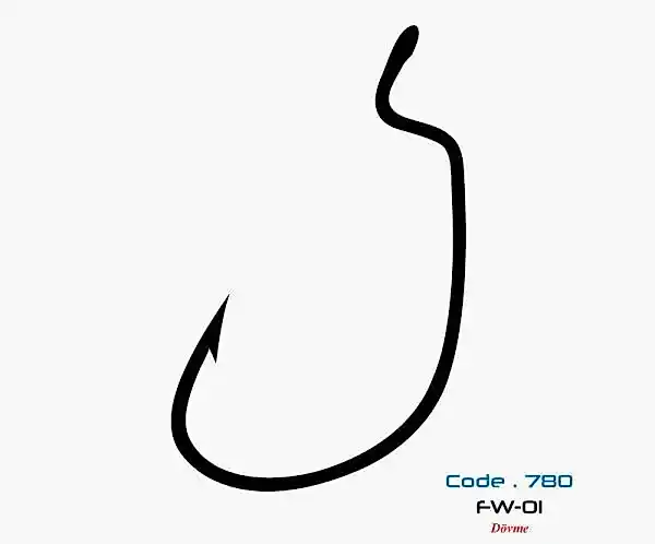 7801 FW-01 #2/0 BLACK NIKEL 6P