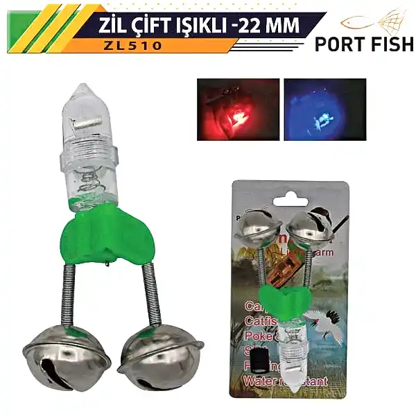Portfish Zil Pilli Çift Işıklı 22 mm