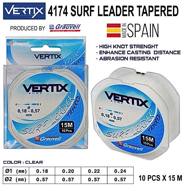 Vertix Surf Leader 10x15m Misina - clear