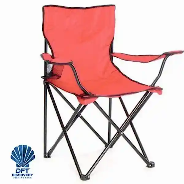 DFT Kollu Katlanır Kamp Sandalyesi Rejisör Kırmızı