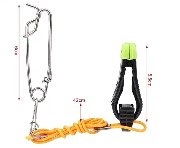Captain 7652 Trolling Downrigger Clip 6cm + Trolling Snap Karabina 6cm