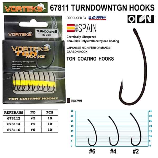 Vorteks 67813 Wide Tgn Sazan İğnesi 10 Adet