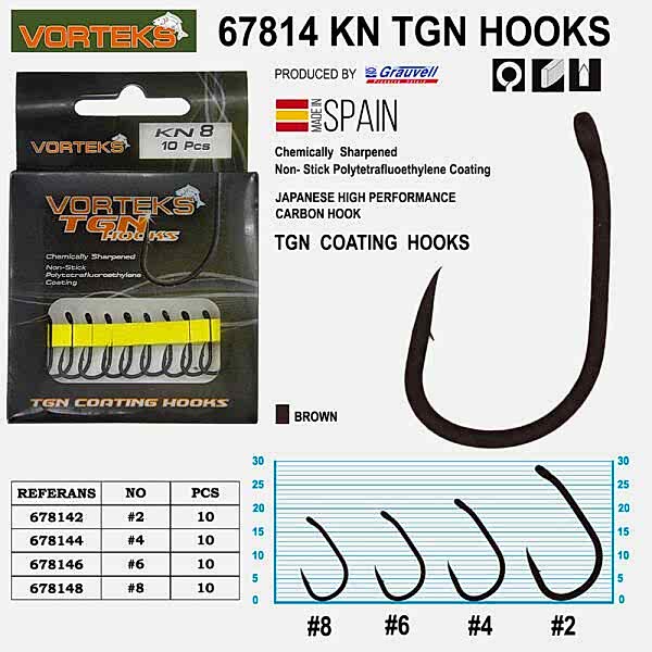 Vorteks 67814 KN Tgn Sazan İğnesi 10 Adet