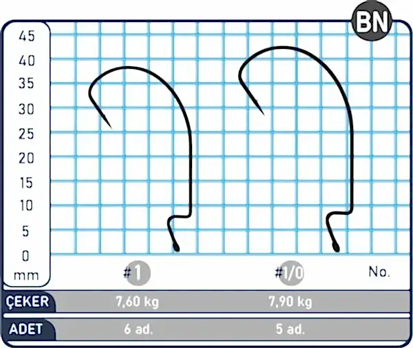 SPIINX OFFSET HOOK İĞNE #1 BN 6P