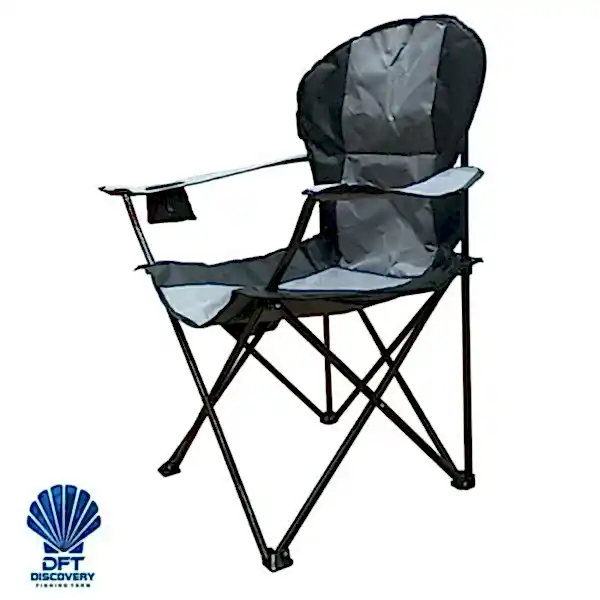 DFT Kollu Katlanır Premium Kamp Sandalyesi - Gri