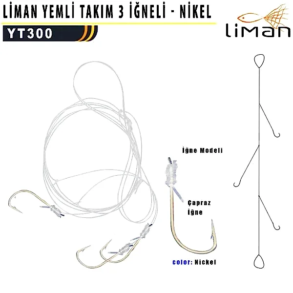 Liman Yemli Takım 3 İğneli - Beyaz İğne